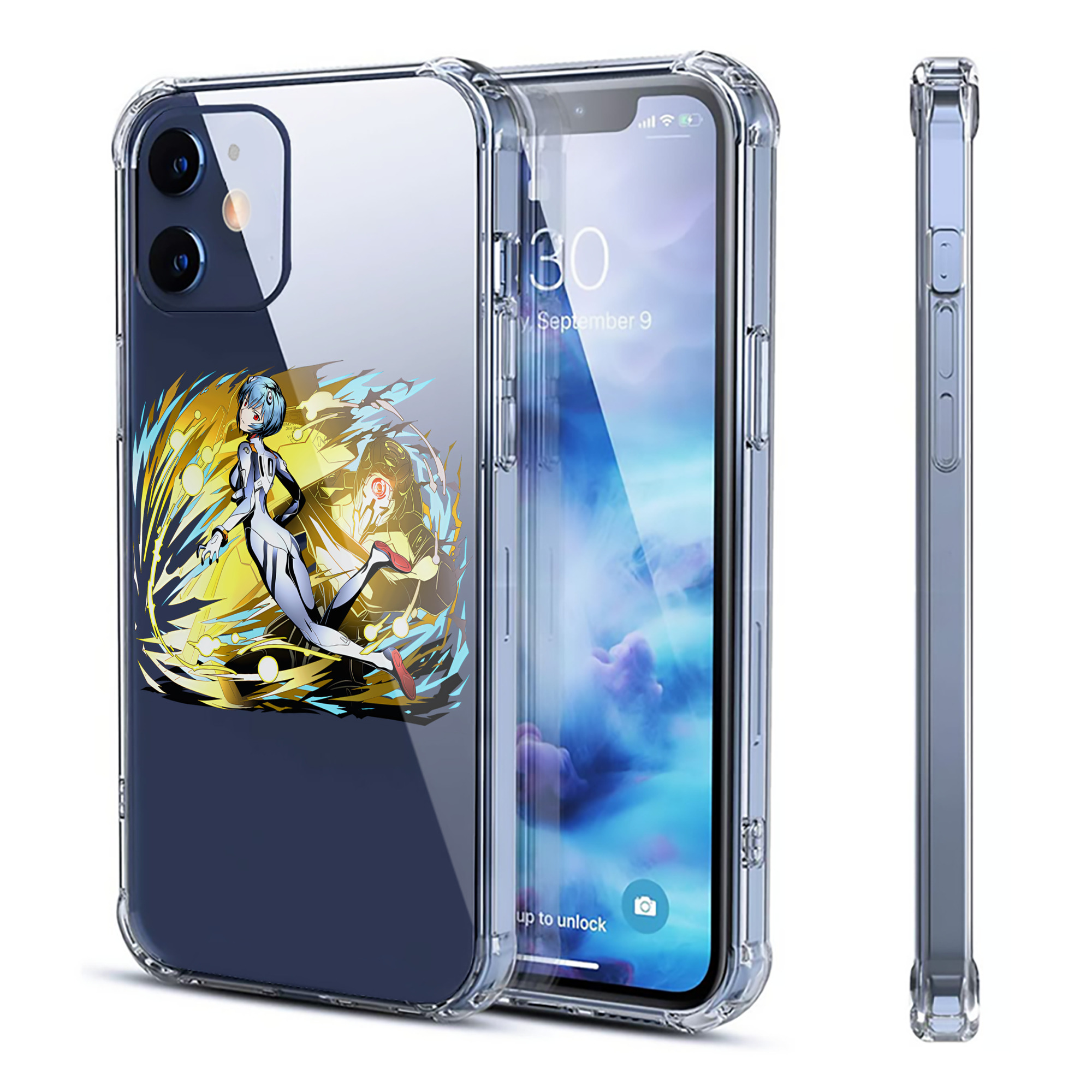 （画像用） EVA 新世紀エヴァンゲリオン 【iPhone 12シリーズ対応】透明スマホケース（クリアソフトケース）